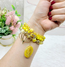 Load image into Gallery viewer, Natural Agate Layered Beaded Bracelet Set