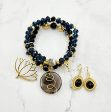 Load image into Gallery viewer, Natural Agate Layered Beaded Bracelet Set
