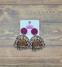 Load image into Gallery viewer, Mama Leopard Rainbow Earrings