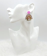 Load image into Gallery viewer, Mama Leopard Rainbow Earrings