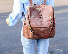 Load image into Gallery viewer, Convertible Pink Backpack