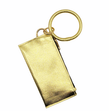 Load image into Gallery viewer, Key Ring Bangle Clutch Wristlet