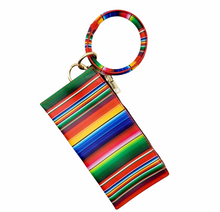 Load image into Gallery viewer, Key Ring Bangle Clutch Wristlet
