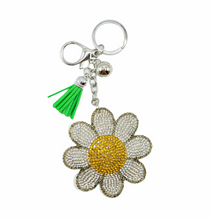 Load image into Gallery viewer, Sunflower Plush Rhinestone Keychain