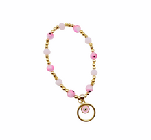 Load image into Gallery viewer, Evil Eye Beaded Charm Bracelet