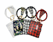 Load image into Gallery viewer, Print Key Ring Tassel Bangle Wallet