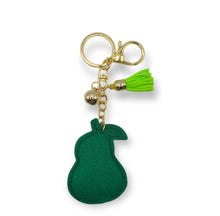 Load image into Gallery viewer, Avocado Plush Rhinestone Keychain