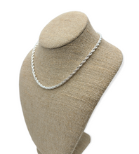 Load image into Gallery viewer, Sterling Silver Rope Chain Necklace