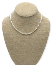 Load image into Gallery viewer, Sterling Silver Rope Chain Necklace
