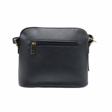 Load image into Gallery viewer, Crossbody Shoulder Black/Leopard Double Tassel Bag