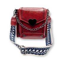 Load image into Gallery viewer, Vintage Heart Studded Crossbody Bag