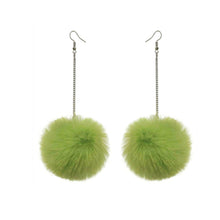 Load image into Gallery viewer, Pom Pom Drop Earrings