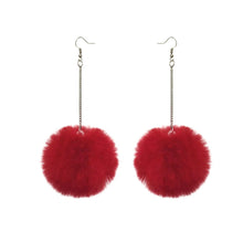 Load image into Gallery viewer, Pom Pom Drop Earrings