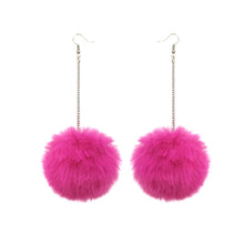 Load image into Gallery viewer, Pom Pom Drop Earrings