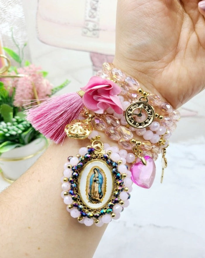 Virgen de Guadalupe & Jesus Semanario Bracelet