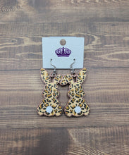 Load image into Gallery viewer, Leopard Bunny Earrings
