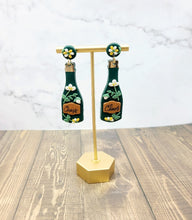 Load image into Gallery viewer, Cheers Green Bottle Earrings
