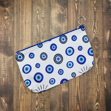 Load image into Gallery viewer, Evil Eye Makeup/Coin Bag
