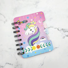 Load image into Gallery viewer, Mini Unicorn Spiral Notebook
