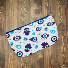 Load image into Gallery viewer, Evil Eye Makeup/Coin Bag
