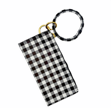 Load image into Gallery viewer, Key Ring Bangle Clutch Wristlet

