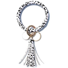 Load image into Gallery viewer, Bangle Tassel Keychain Key Ring
