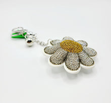 Load image into Gallery viewer, Sunflower Plush Rhinestone Keychain
