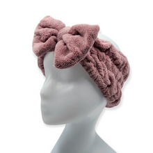 Load image into Gallery viewer, Bow Fleece Spa Headband
