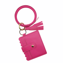 Load image into Gallery viewer, Key Ring Tassel Bangle Wallet
