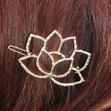 Load image into Gallery viewer, Lotus Flower Hair Pin
