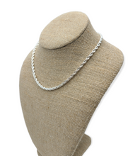 Load image into Gallery viewer, Sterling Silver Rope Chain Necklace
