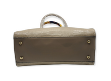 Load image into Gallery viewer, Faux Croc Embossed Satchel Handbag
