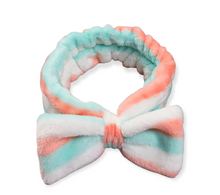 Load image into Gallery viewer, Printed Coral Fleece Spa Headband
