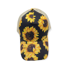 Load image into Gallery viewer, Sunflower Criss Cross Pony Cap
