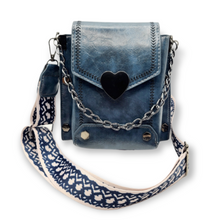Load image into Gallery viewer, Vintage Heart Studded Crossbody Bag
