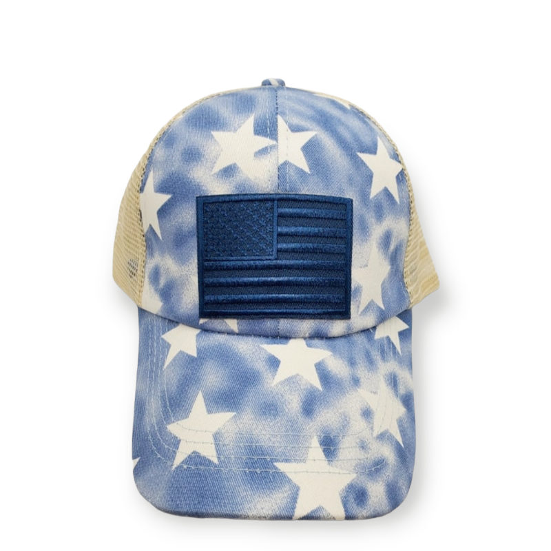 Star Printed Flag Hat