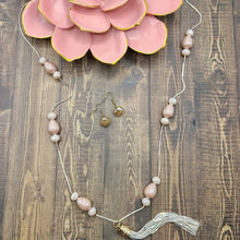 Load image into Gallery viewer, Long Beaded Tassel Necklace
