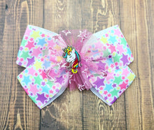 Load image into Gallery viewer, Unicorn Star Hair Bow
