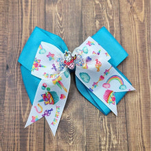 Load image into Gallery viewer, Unicorn Cupcake and Glitter Hair Bow

