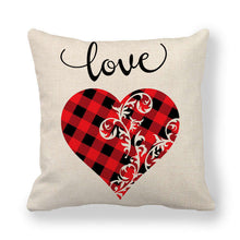 Load image into Gallery viewer, Valentine&#39;s Themed Linen Pillow Cases
