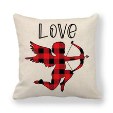 Load image into Gallery viewer, Valentine&#39;s Themed Linen Pillow Cases
